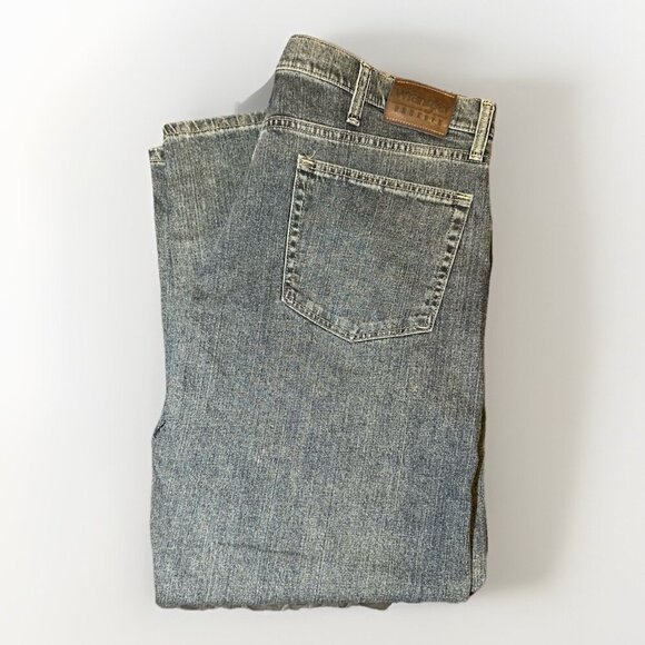 Wrangler Reserve Advanced Comfort Straight Leg Denim Blue Jeans Men's Size 38x29 - Picture 11 of 11